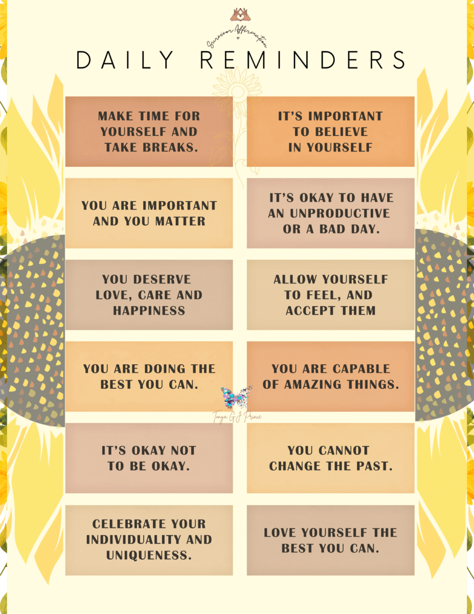 Taking Care of YOU: Daily Self-Care Priorities