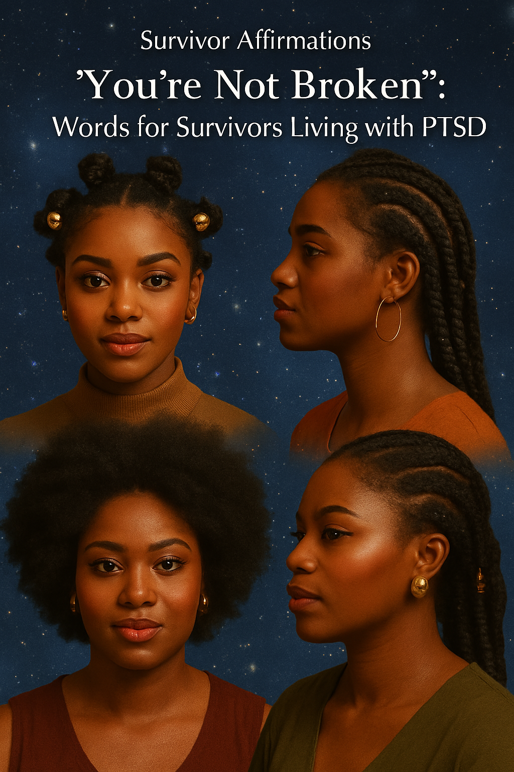 ✨ “You’re Not Broken”: Affirmations for Survivors Living with PTSD