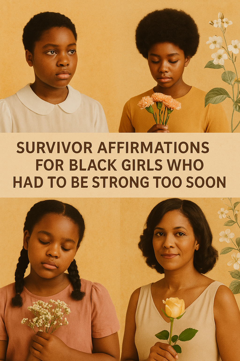 🖤 Affirmations for Black Girls Who Had to Be Strong Too Soon