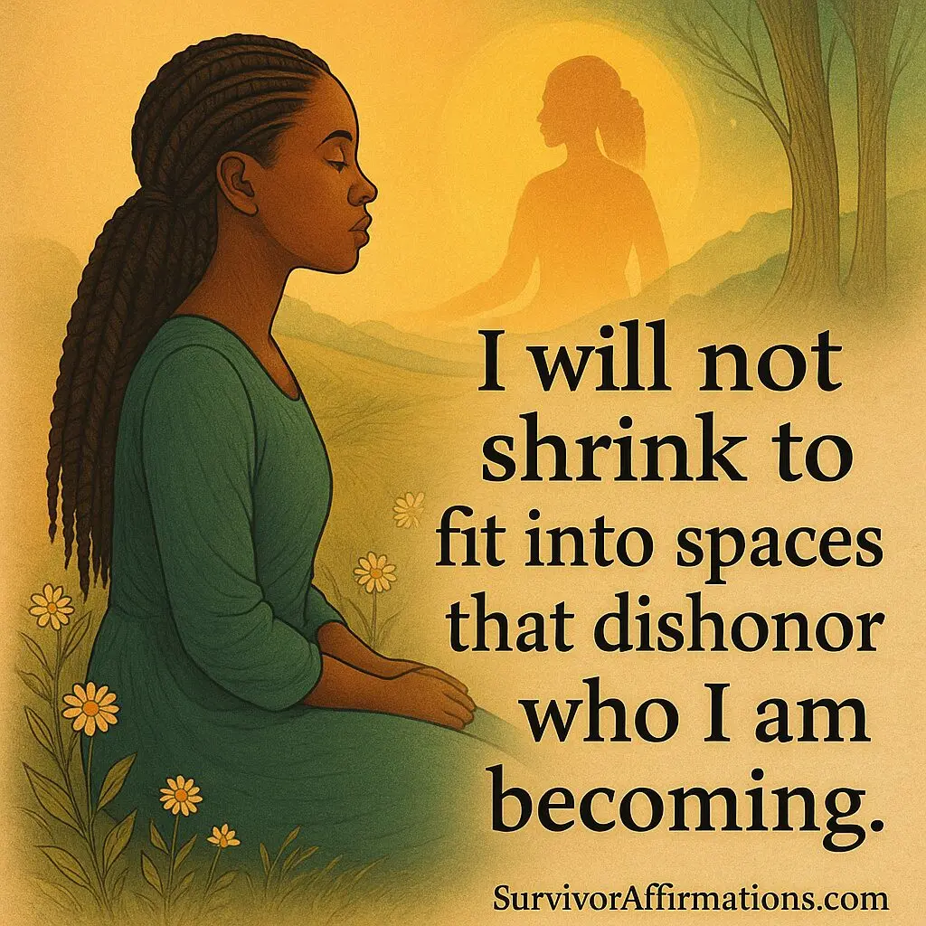 Survivor Affirmations: I Am Honoring Myself Now