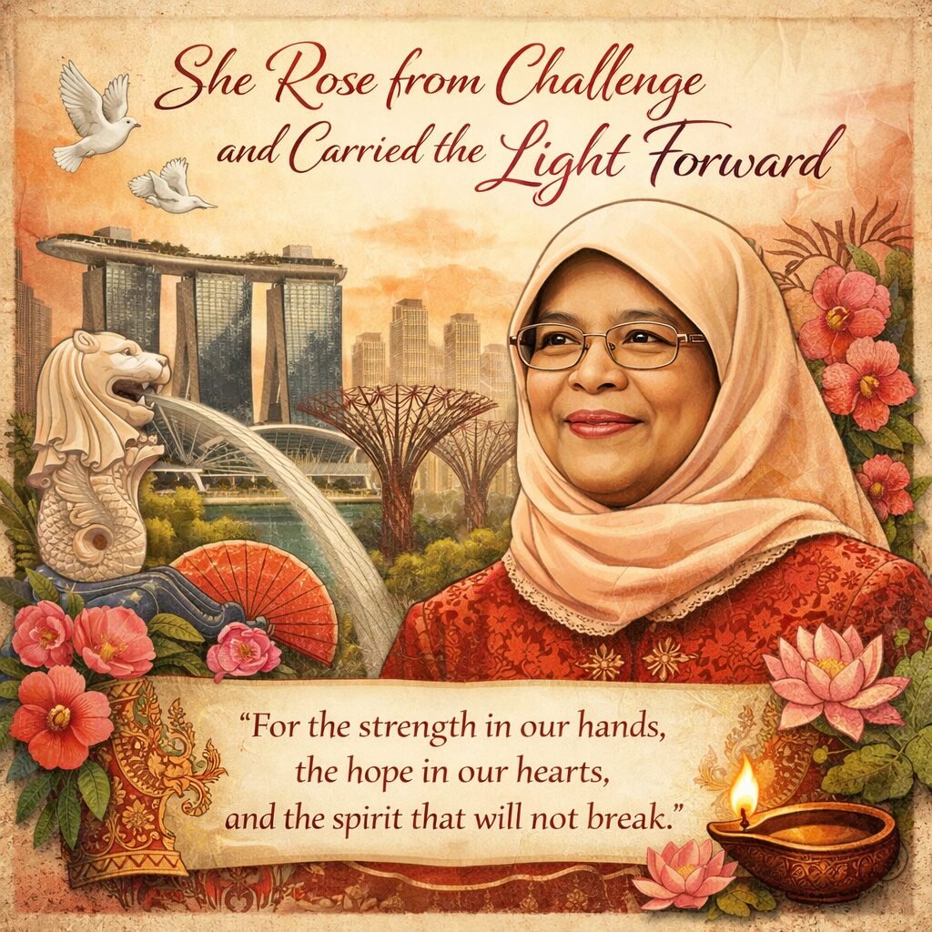 🌿 Halimah Yacob: She Was Not Handed Ease. She Built Something Anyway.