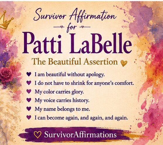 Survivor Affirmation: For Patti LaBelle, the Beautiful Assertion Survivor Affirmation: For Patti LaBelle, the Beautiful Assertion
