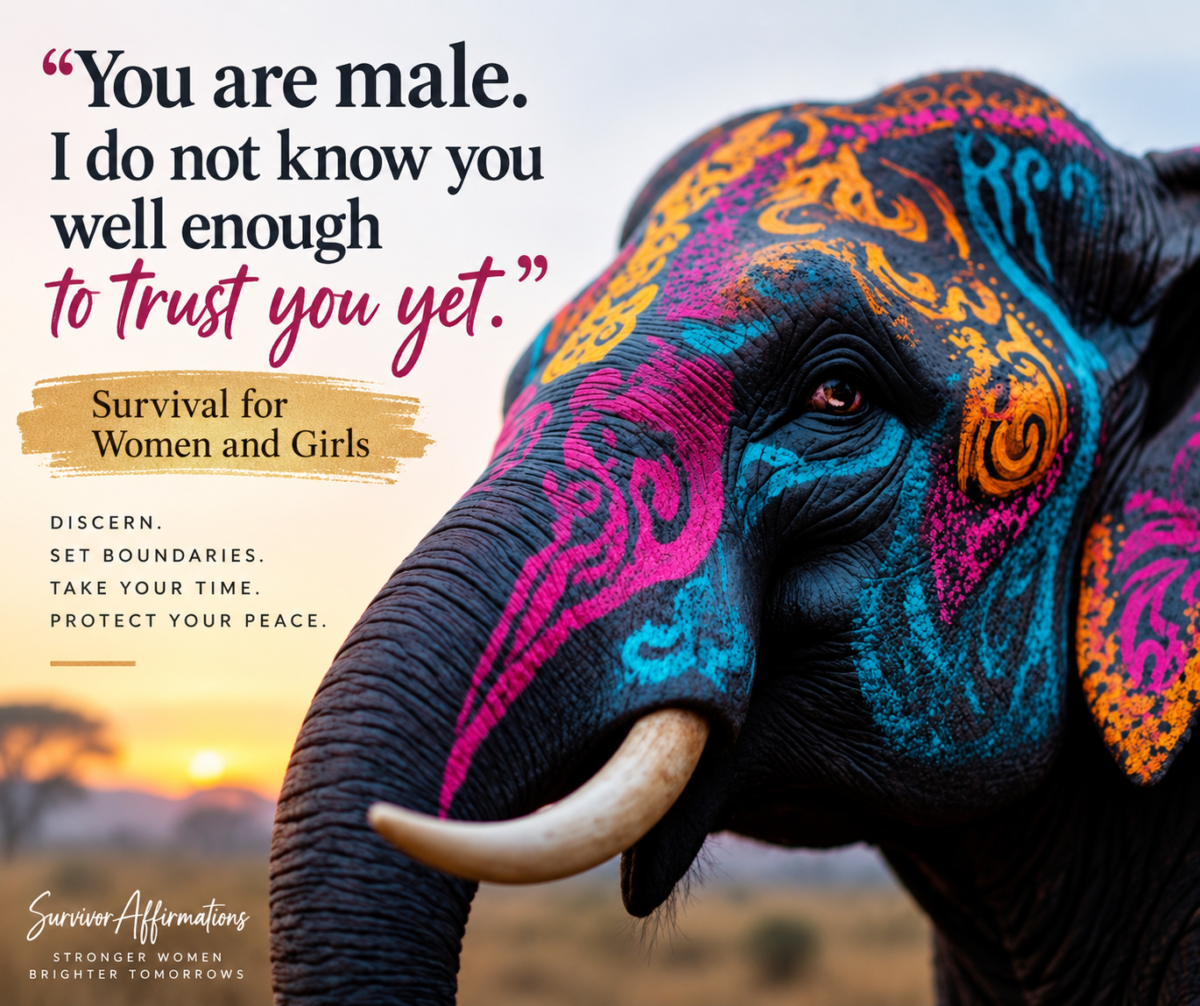Survivor Affirmations: Lessons From the Female Elephant on Survival Survivor Affirmations: Lessons From the Female Elephant on Survival